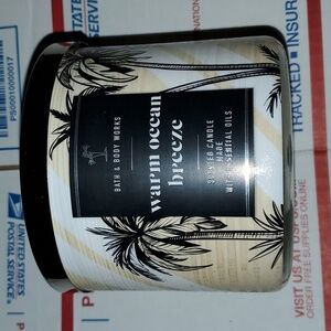 Bath & Body Works Warm Ocean Breeze 3 Wick 14.5oz Candle BBW
